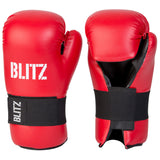 Blitz PU Pro Leather Semi Contact Open Palm Gloves