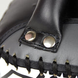 TWINS MUAY THAI BLACK CURVED LEATHER THAI KICK PADS