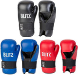 Blitz PU Pro Leather Semi Contact Open Palm Gloves