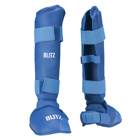 Blitz Karate PU Elite Shin With Removable Foot