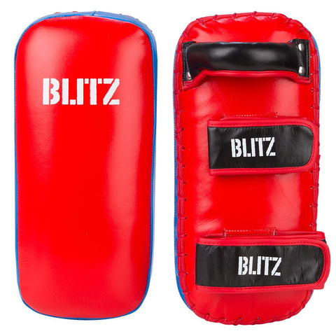 Firepower Blue / Red Leather Thai Pads